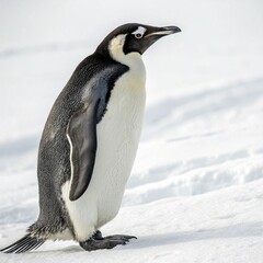 Obraz premium Close-Up of a Standing Penguin - Perfect for Wildlife Projects