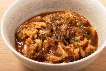 もずく　キムチ