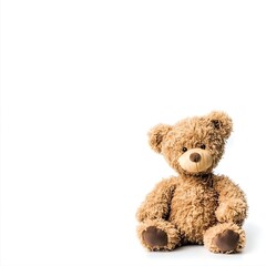 Obraz premium Adorable Brown Teddy Bear Toy Illustration