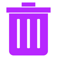 purple delete icon