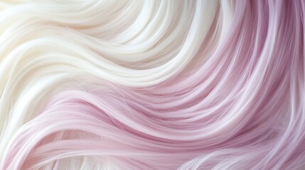 White and Pink Hair Texture Swirls Softly