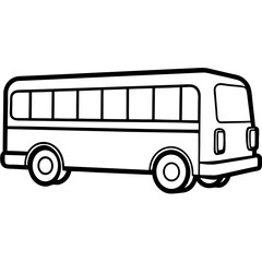 Abstract School Bus Design in Vector Format