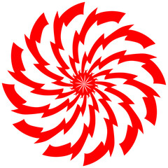 Fototapeta premium Sunburst element radial stripes or sunburst