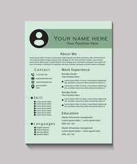 Elegant and Functional Resume Design for Career Advancement