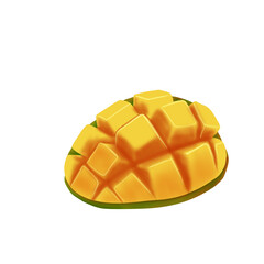 Illustration of Mango Fruit Slice