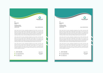 Minimalist concept business style letterhead template design. Professional & modern letterhead template design . Vector graphic design.