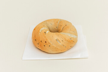 bagels with more innovative flavors like cinnamon and raisins, cranberries, or chocolate