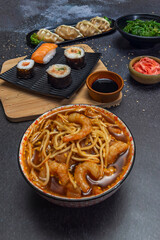 Restaurants that specialize in ramen, a noodle-in-broth dish that has gained international popularity.