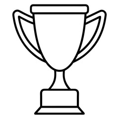Award Trophy Line Art Vector for Creative Projects