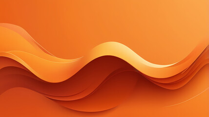 Abstract orange background. Modern waves gradient in minimalist design. Template for banner, background, backdrop, landing, or bussiness card.