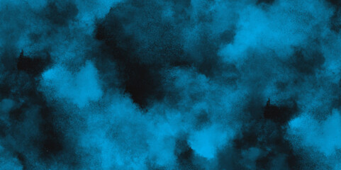 Artistic blue or black watercolor isolated on white background, abstract bright surface paper texture colorful watercolor,  mimicking a clear and peaceful sky at dawn on fine paper.