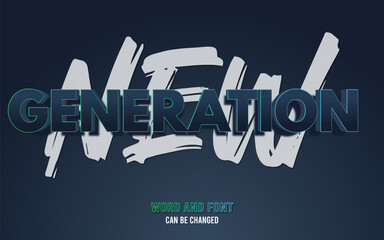 Generation-Z Text Effect 
