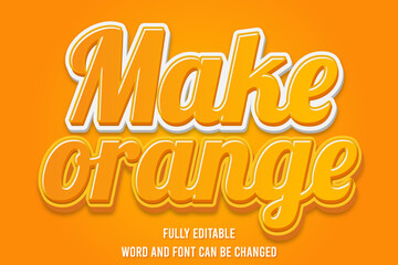 Orange Illustrator 3d Effect Design