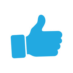Like or thumbs up icon. Like, Social Media, Hand Line Icon. Vector illustration.