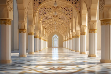 Fototapeta premium Stunning Mosque Interior Design