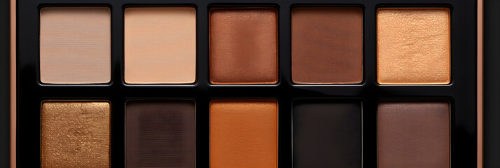 Sleek and Versatile Eyeshadow Palette Featuring a Range of Neutral and Vibrant Hues