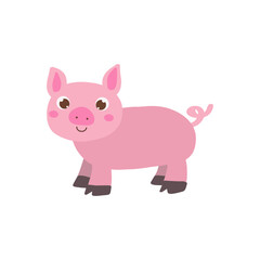Fototapeta premium Farm Pig Animal Svg, Animals Svg, Pig Svg Baby Farm Animal Svg Farm Svg Digital Download, Svg Files for Cricut