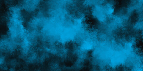 Abstract grunge decorative blue texture background with space. Blue powder explode cloud on black background. Grunge blue texture for decoration and design.	
