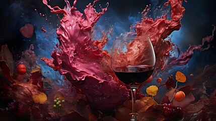 Glass Wine Wallpaper Stoke Photographic