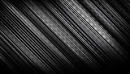 Obraz premium Black dark abstract background with stripes, carbon fiber texture, texture with diagonal