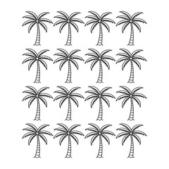 Fototapeta premium palm tree silhouette