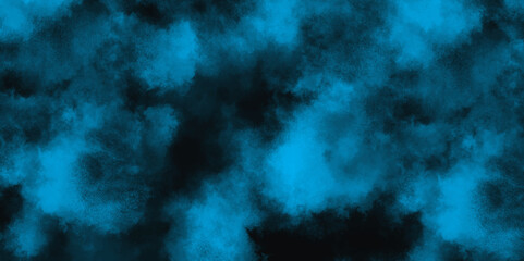Abstract grunge decorative blue texture background with space. Blue powder explode cloud on black background. Grunge blue texture for decoration and design.	
