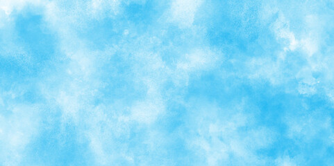 The sky blue texture clouds paper texture, shiny beautiful light blue cloudy sky, light ocean blue watercolor abstract texture, painted grunge and grainy light blue clouds watercolor background.