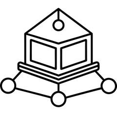 Elegant Knowledge Base Line Art Elements