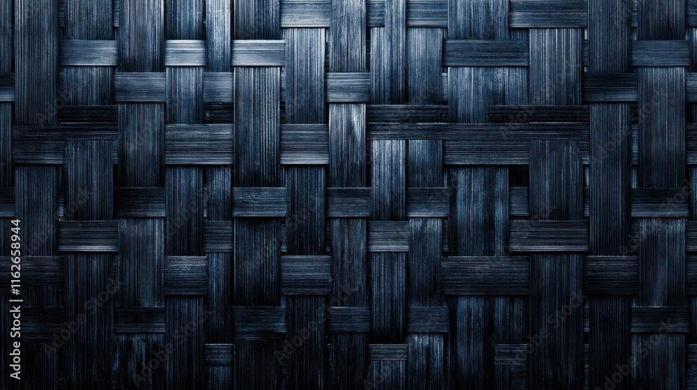 Aufkleber A close-up of a dark woven texture, showcasing intricate patterns and depth.