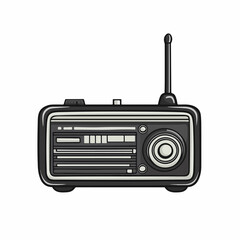 Obraz premium Small radio antenna icon vector illustration for device communication designs