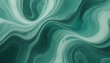 Fototapeta premium Resumen de ondas verdes y verde azulado o patrón de mármol