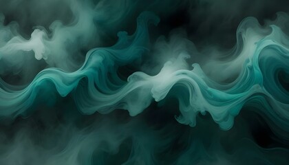 Resumen de ondas verdes y verde azulado o patrón de mármol