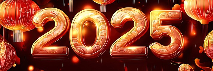 Glowing 2025 with lanterns.