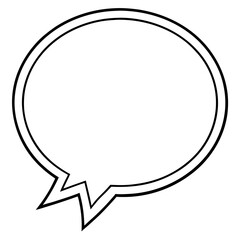 Hand-Drawn Speech Bubble Line Art Pack