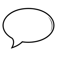 Hand-Drawn Speech Bubble Line Art Pack
