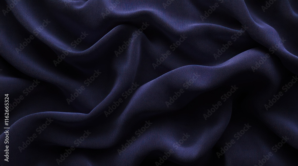 Aufkleber a close-up of dark, flowing fabric showcasing its texture and movement.