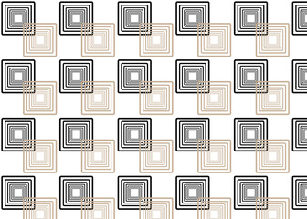 Geometirc seamless concentric circles Black and gray color Diagonal arrangement Optical illusion pattern Design art style design