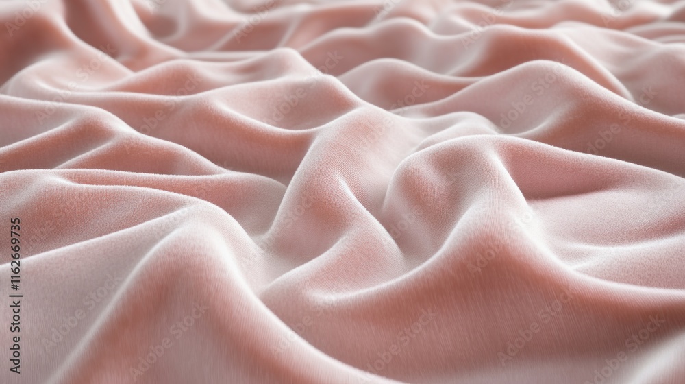 Aufkleber a close-up of soft, flowing fabric with gentle waves and folds.