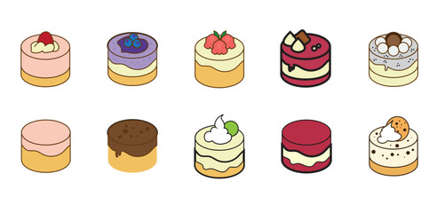 Cake Simple Illustration