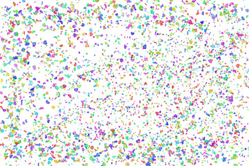 Celebration background template with confetti Colorful ribbons