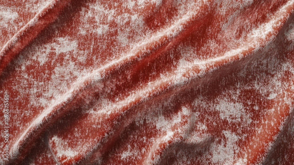 Poster a close-up view of a textured, glossy surface resembling a rich, dark sauce.