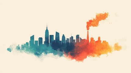 Obraz premium Ai-assisted disaster relief transforming urban landscapes with innovative solutions digital art city environment futuristic view