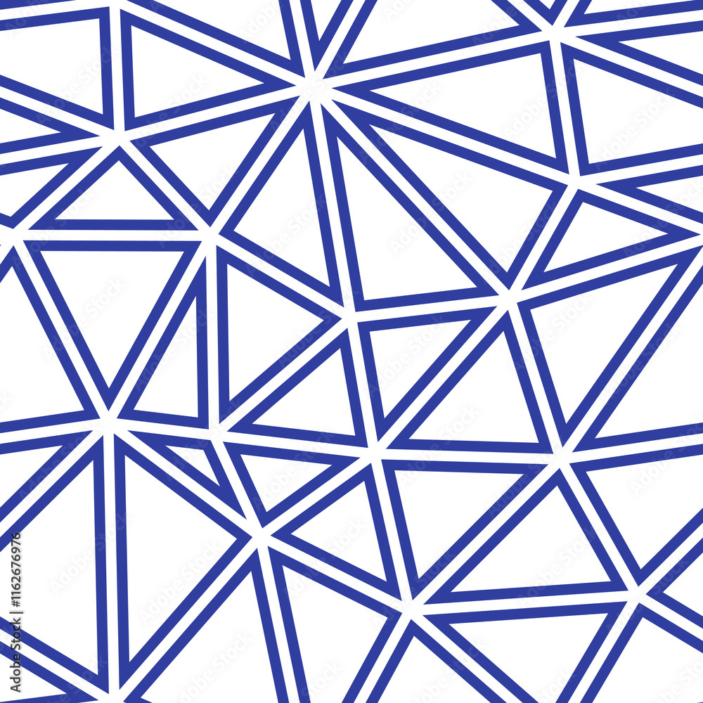 Poster vector science background. large triangle size. solid color style. geometric shapes outlined. repeat