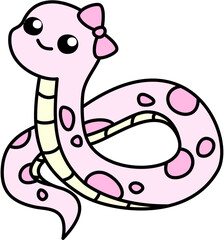 Cute Pink Snake