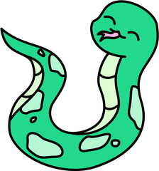 Cute Green Snake