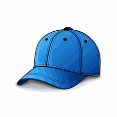 Functional sports cap icon vector for athletic wear with isolated illustration