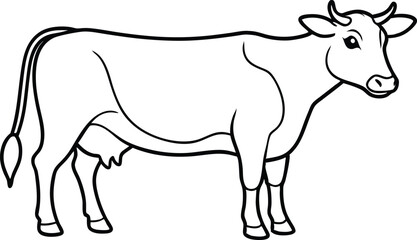 A cow silhouette