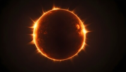 Obraz premium Un sol grande y ardiente con una superficie brillante y resplandeciente y manchas solares prominentes. El sol parece ser el tema principal, llenando el encuadre contra un fondo oscuro