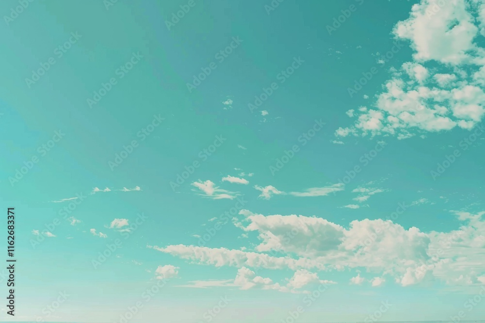 Wall mural soft smooth white clouds with pastel color of sky.for abstract background