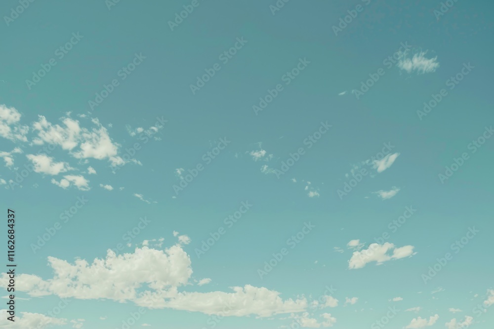 Wall mural soft smooth white clouds with pastel color of sky.for abstract background
